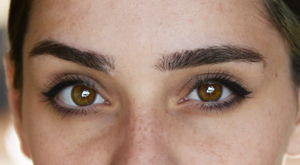 Woman's Eyes with Natural Makeup